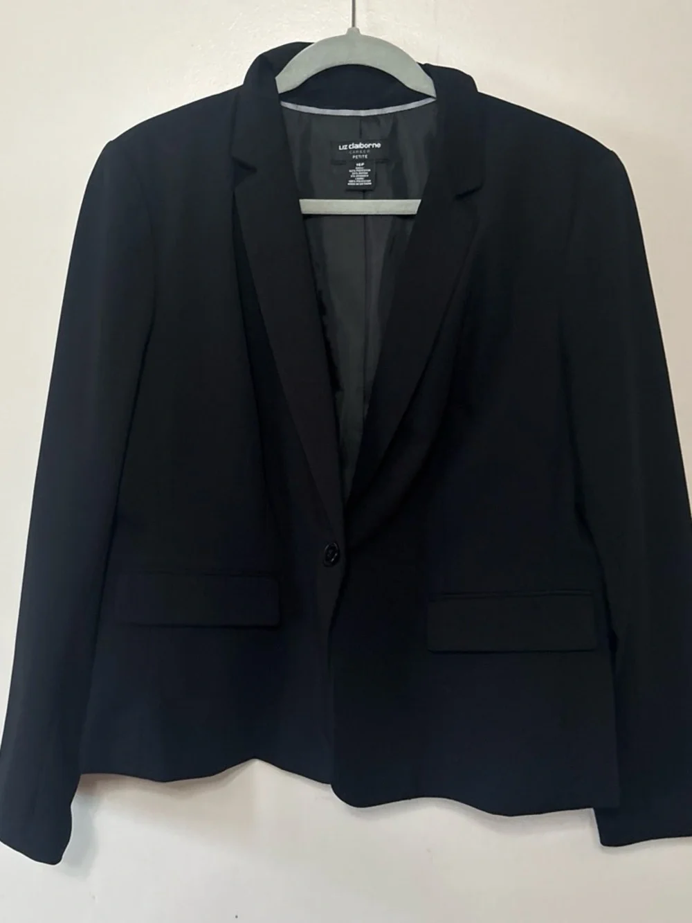 Liz Claiborne Black Petite Career Blazer
